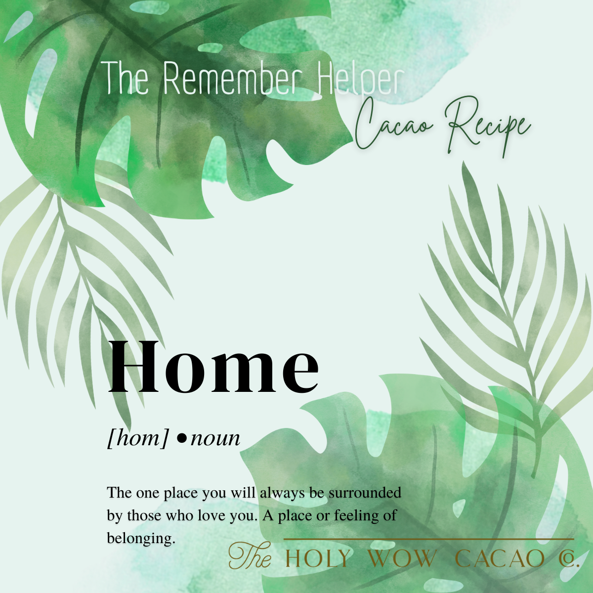 The Remember-Helper Recipe