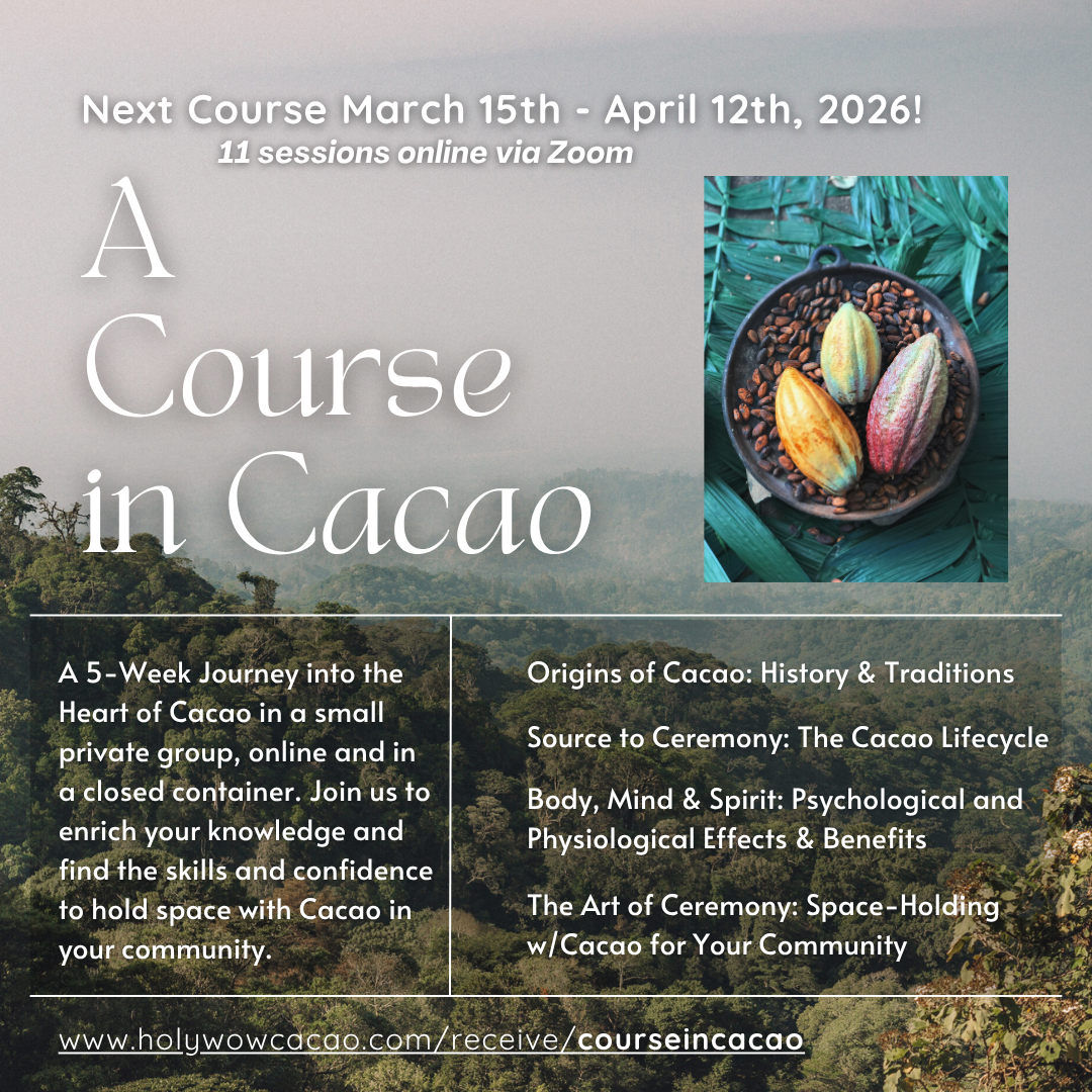 A Course in Cacao: The Art of Ceremony - Live Online March 15 - April 12th, 2026