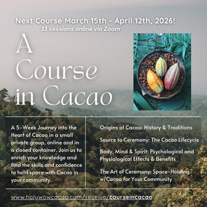 A Course in Cacao: The Art of Ceremony - Live Online March 15 - April 12th, 2026