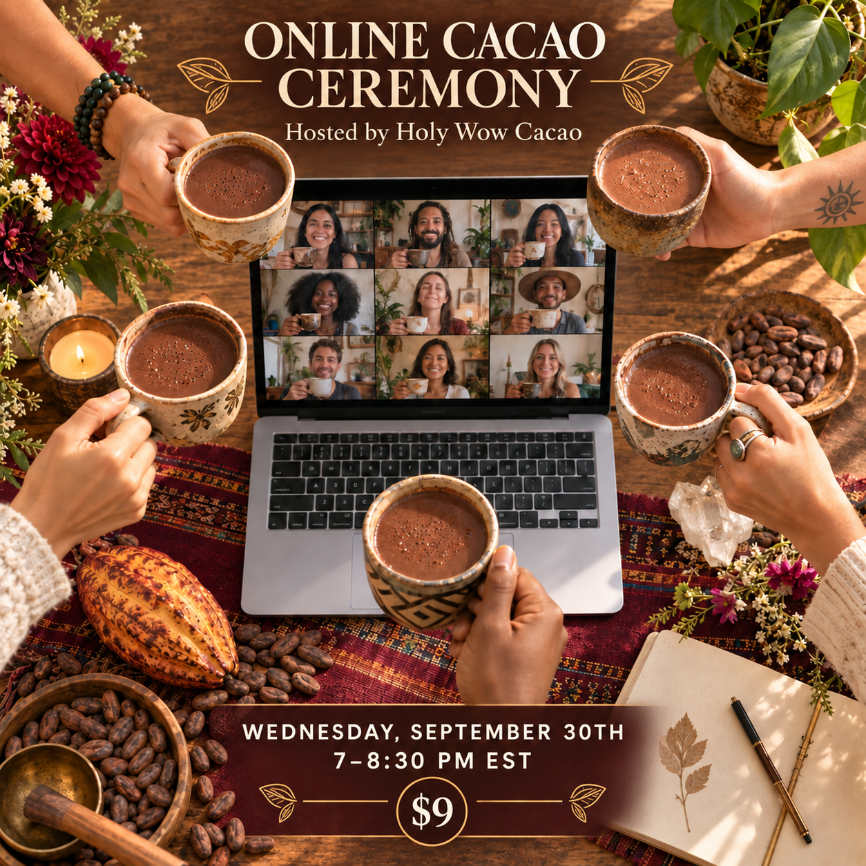 Online Cacao Ceremony | Sept 30, 2026