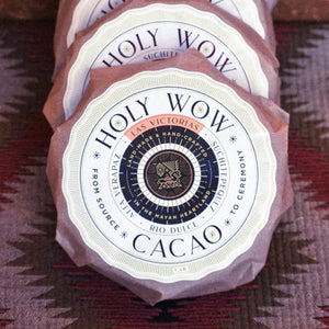 Las Victorias ceremonial cacao block — women-made single-origin Guatemala Holy Wow Cacao