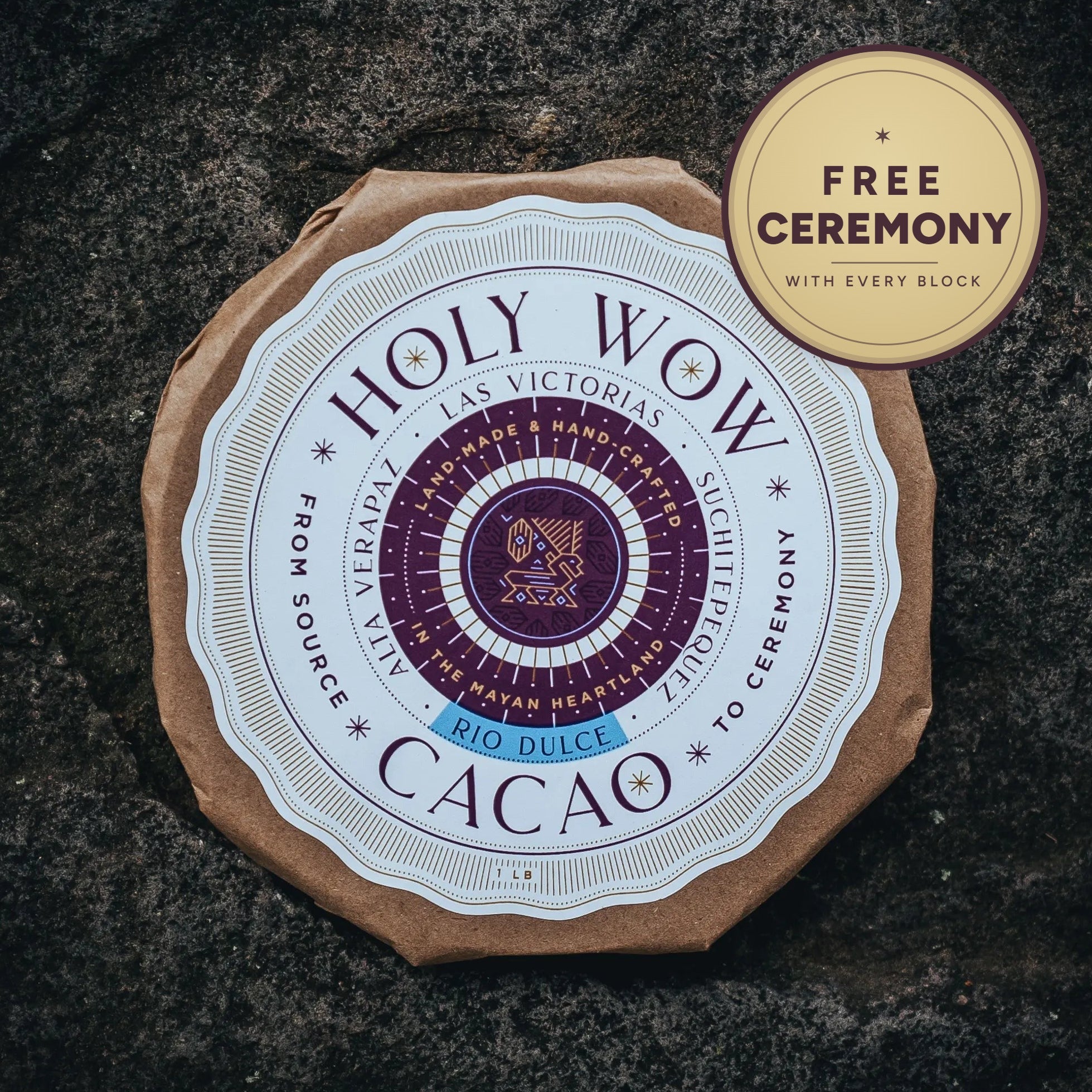 Guatemalan Ceremonial Cacao Block | Holy Wow Cacao