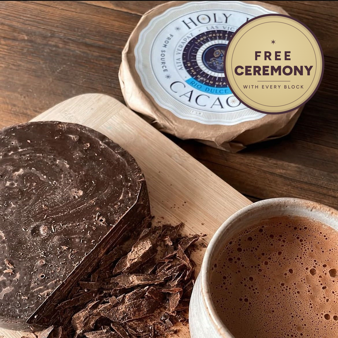 Guatemalan Ceremonial Cacao Block | Holy Wow Cacao