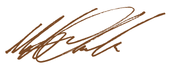 Mathew Chandler signature
